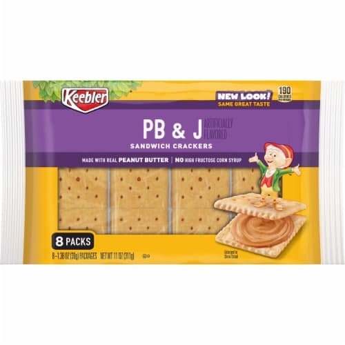 Keebler Sandwich Crackers, Pb & J