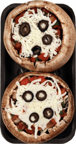 Prepared Portabella Mushrooms Pizza Style