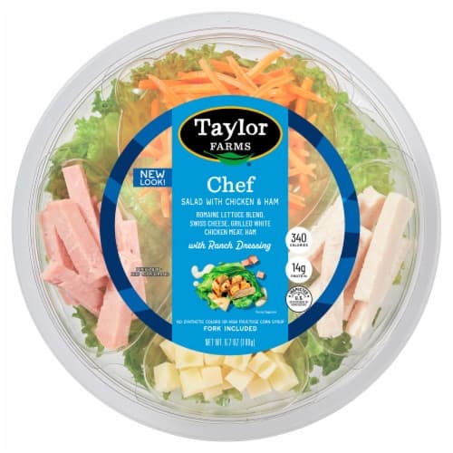 Taylor Farms Chef Salad With Chicken & Ham With Ranch Dressing