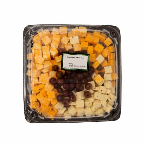 Cubed Cheese And Fruit Tray