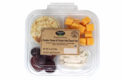 Taylor Farms Cheddar Cheese & Chicken Salad Snack Tray