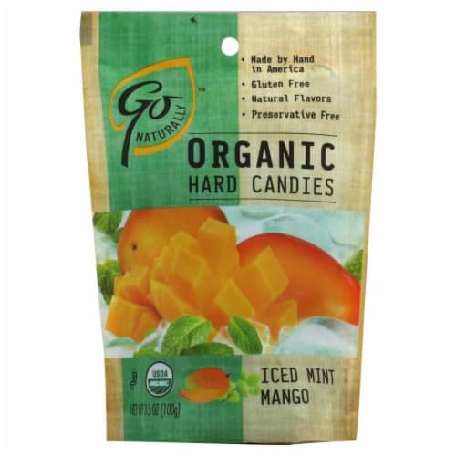 Go Naturally Hard Candies, Organic, Iced Mint Mango