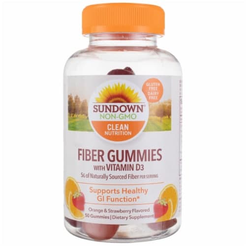 Sundown Naturals Fiber With Vitamin D3 Assorted Fruit Flavors Gummies