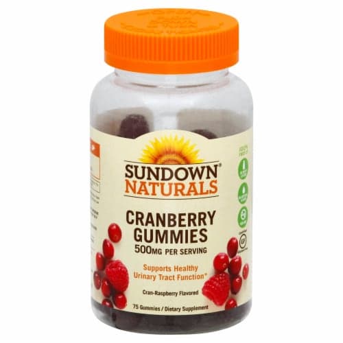 Sundown Naturals Cranberry, Gummies, Cran-Raspberry Flavored