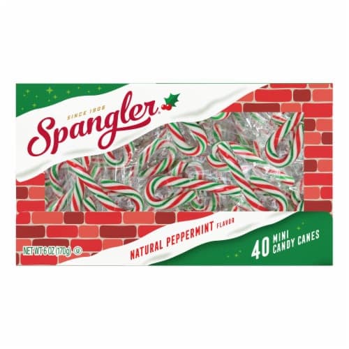Spangler Peppermint Mini Holiday Candy Canes