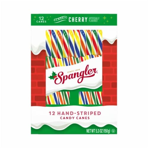 Spangler Holiday Cherry Flavor Candy Canes