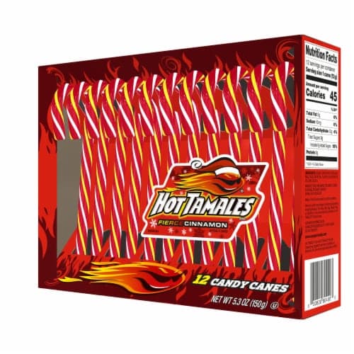 Hot Tamales Fierce Cinnamon Candy Canes