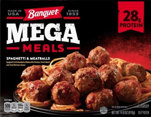 Banquet Mega Meals Spaghetti And Meatballs  Meal