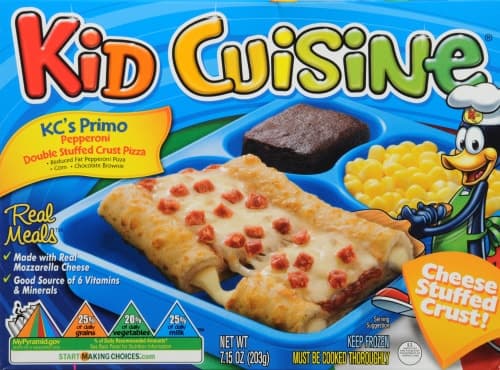 Kid Cuisine Kc'S Primo Reduced Fat Pepperoni Double Stuffed Crust Pizza  Dinner