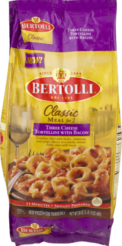 Bertolli Three Cheese Tortellini, With Bacon