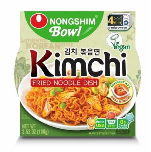 Nongshim Kimchi Fried Noodle Dish