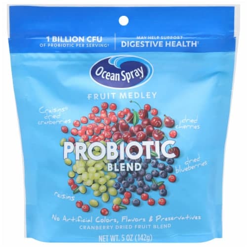 Is it Gelatin Free? Ocean Spray Fruit Medley Cranberry Dried Fruit Blend Probiotic Blend