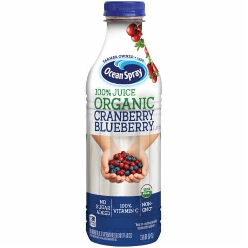 Ocean Spray 100% Juice, Organic, Cranberry Blueberry