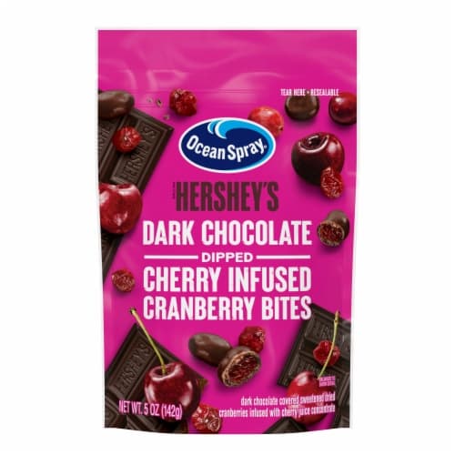 Ocean Spray Hershey'S Dark Chocolate Dipped Cherry Infused Cranberry Bites