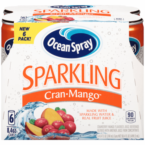 Ocean Spray Juice, Sparkling, Cran Mango