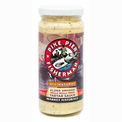 Pike Pier Fisherman Alder Smoked Walla Walla Onion Tartar Suace