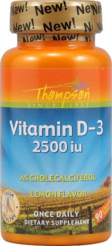 Thompson  Vitamin D-3   Lemon Chewable