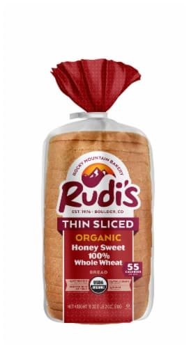 Rudi'S Organic Bakery Organic Thin Sliced Honey Sweet 100% Whole Wheat Bread