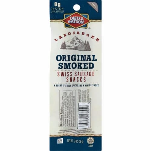 Dietz & Watson Original Smoked Swiss Sausage Landjaeger Snack