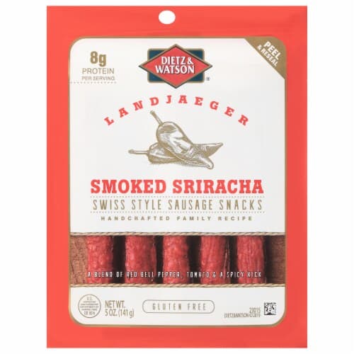 Dietz & Watson Sriracha Landjaeger Swiss Style Sausage Snacks