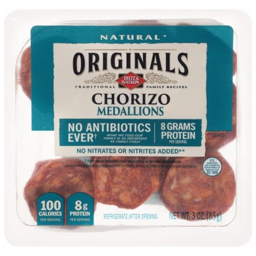 Dietz & Watson Originals Chorizo Medallions Abf
