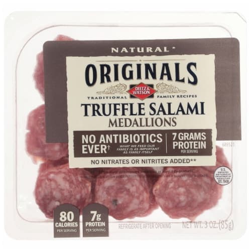 Dietz & Watson Originals Truffle Salami Medallions Abf
