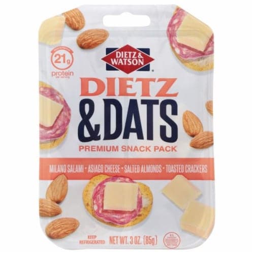 Dietz & Watson Milano Salami Asiago Almonds Crackers