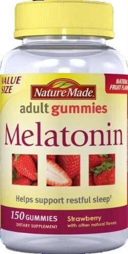 Nature Made Melatonin, Adult Gummies, Strawberry, Value Size