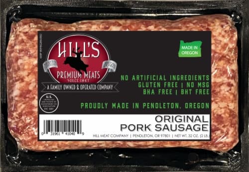 Hill'S Premium Meats Original Pork Sausage
