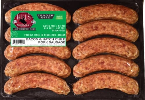 Hill'S Premium Meats Bacon & Hatch Chile Pork Sausage