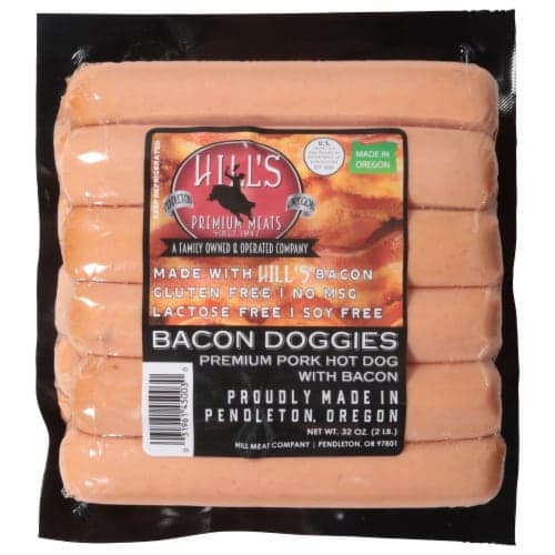 Hill'S Premium Meats Bacon Doggies Premium Pork Hot Dogs
