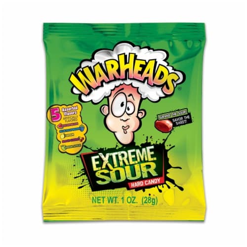 Warheads Hard Candy, Extreme Sour, Assorted Flavors