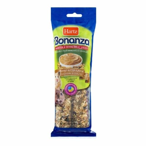 Hartz Bonanza Treat Sticks, Hamster & Gerbil, Peanut Butter Flavor