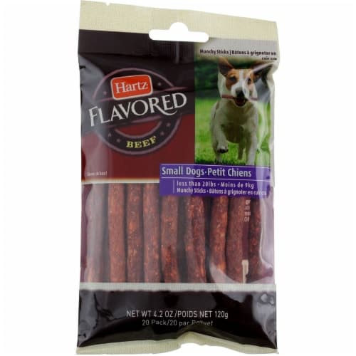 Hartz Rawhide Munchy Sticks, Hickory Beef Basted