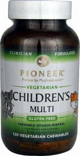 Pioneer Children'S Multi Fruit Flavor Vitamin Mineral Vegetarian Chewables