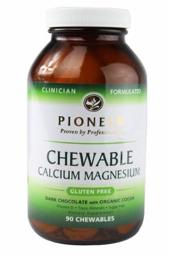 Pioneer  Calcium Magnesium Chewable   Dark Chocolate With Organic Cocoa