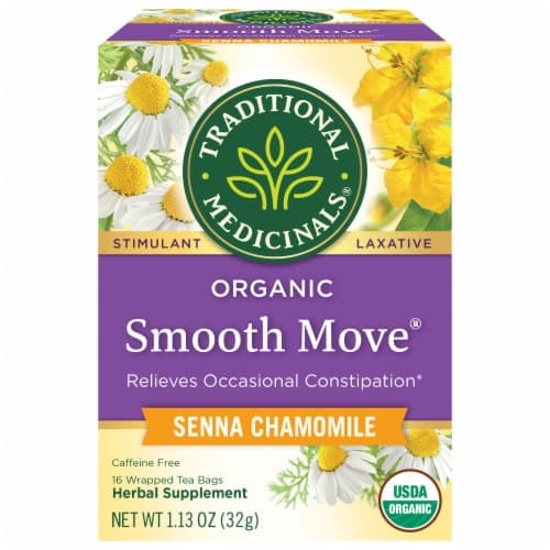 Traditional Medicinals Organic Smooth Move Chamomile Herbal Laxative