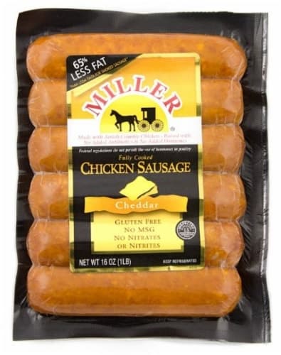 Miller Amish Cheddar Chicken Sausage