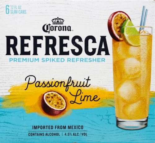 Passionfruit Lime Spiked Tropical Cocktail