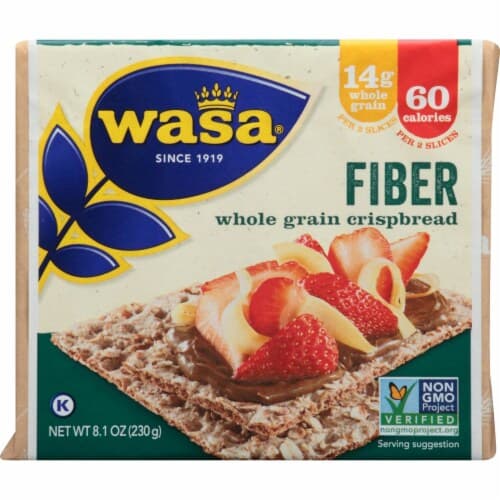 Wasa Crispbread, Whole Grain, Fiber