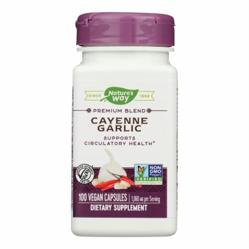 Nature'S Way Premium Blend Cayenne Garlic Vegan Capsules