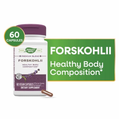 Nature'S Way Forskohlii Dietary Supplement Vegan Capsules
