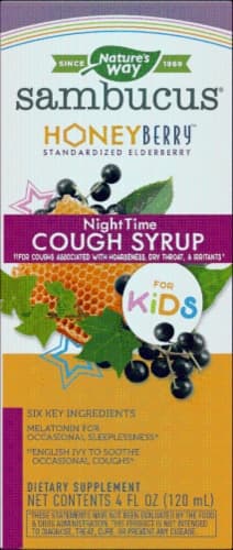 Nature'S Way Sambucus Honey Berry Kids' Nighttime Cough Syrup