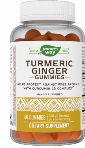 Nature'S Way Mango Flavored Turmeric Ginger Gummies