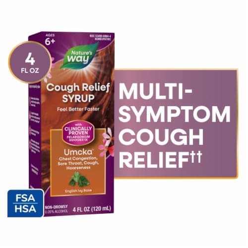 Nature'S Way Cough Relief Umcka Non-Drowsy Syrup