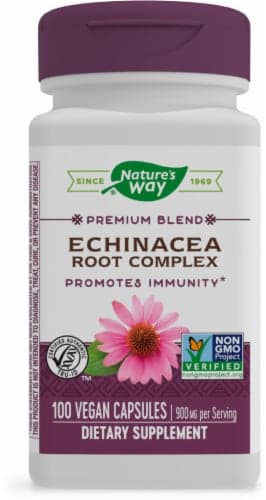 Nature'S Way Echinacea Root Complex Dietary Supplement Vegan Capsules
