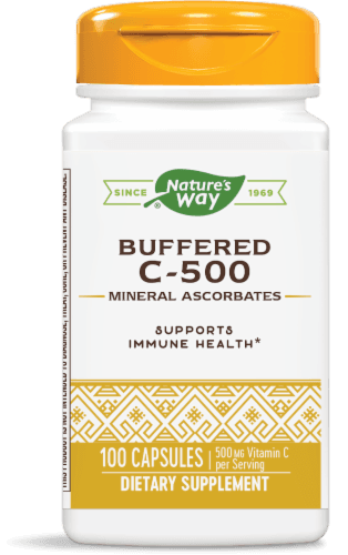 Nature'S Way Buffered C-500 Mineral Ascorbate Capsules