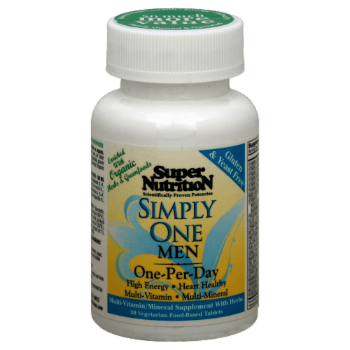 Super Nutrition Simply One Men Triple Power Whole Food Supplement
