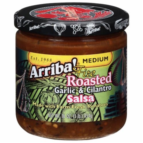 Arriba! Medium Fire Roasted Garlic & Cilantro Salsa