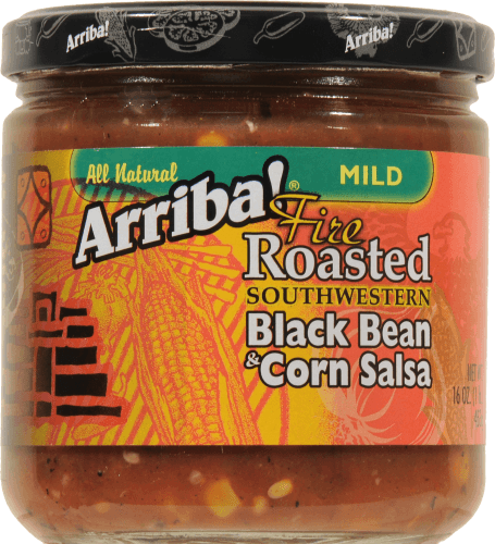 Arriba! Mild Southwestern Fire Roasted Black Bean & Corn Salsa